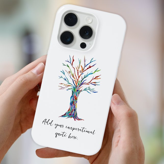 Coque iPhone Ajoutez votre citation inspirante  (Créateur téléchargé)