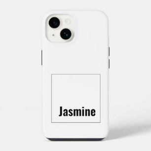 Coque Pour iPhone 14 Ajoutez Votre Nom Moderne Minimaliste