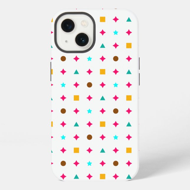 Coque iPhone Alaia Multicolor Shapes Motif (Verso)