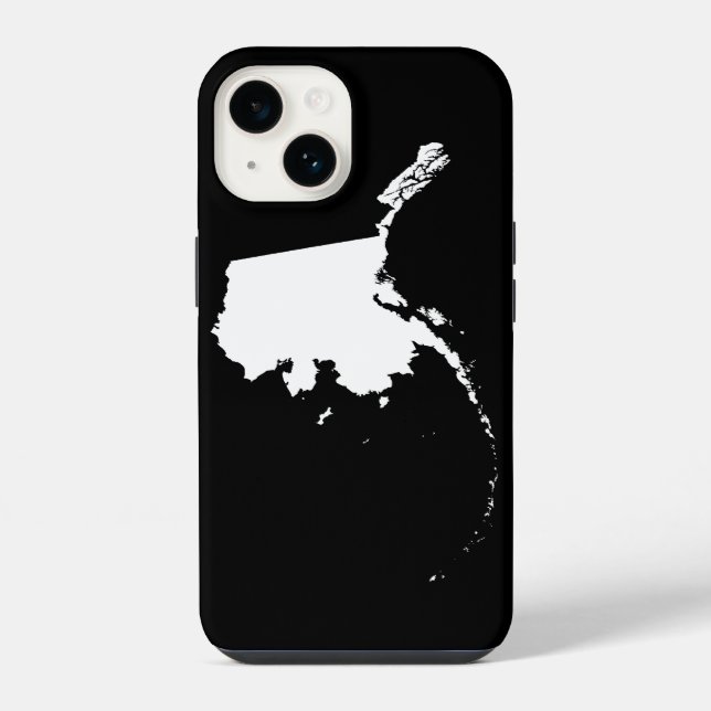 Coque iPhone Alaska en blanc (Verso)