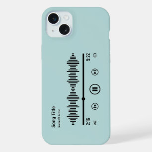 Coque iPhone 15 Plus Album de chansons personnalisé Amateur de musique