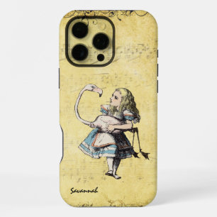 Coque iPhone 16 Pro Max Alice au pays des merveilles Jaune