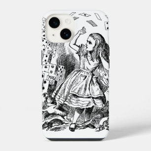 Coque Pour iPhone 14 Alice au pays des merveilles vintage, Cartes à jou