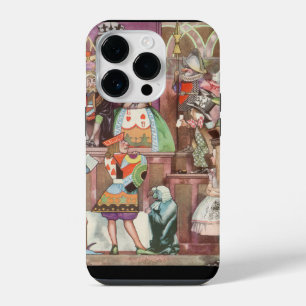 Coque Pour iPhone 14 Plus Alice au Pays des Merveilles vintage, Reine de Cœu