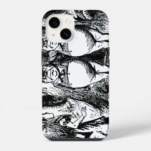Coque Pour iPhone 14 Alice au Pays des Merveilles vintage, Tweedledum T