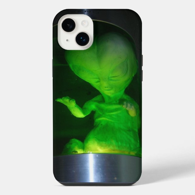 Coque iPhone Alien dans un pot (Verso)