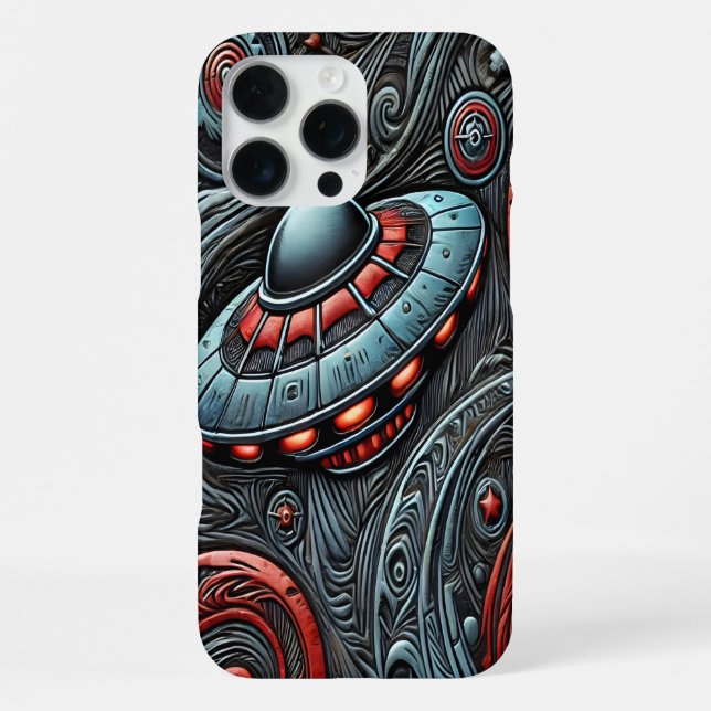 Coque iPhone Alien Exploration des profondeurs cosmiques (Verso)