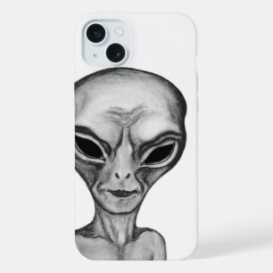 Coque iPhone 15 Plus Alien Gris , Je veux y croire