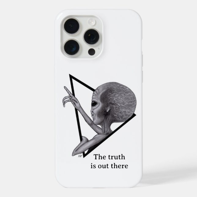 Coque iPhone Alien Gris, la vérité est ailleurs (Verso)