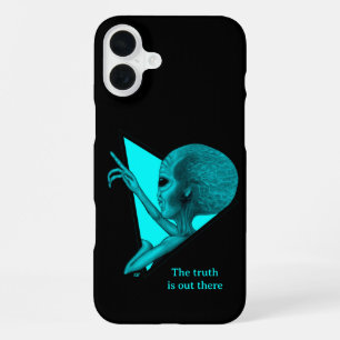 Coque iPhone 16 Plus Alien Gris, la vérité est ailleurs