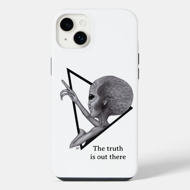 Coque iPhone Alien gris, la vérité est là (Verso)