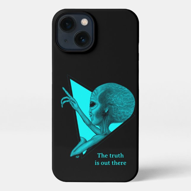 Coque iPhone Alien gris, la vérité est là (Verso)
