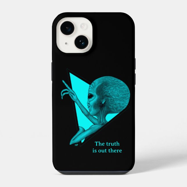 Coque iPhone Alien gris, la vérité est là (Verso)