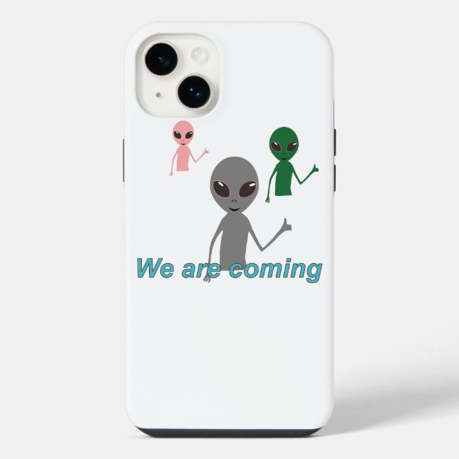 Coque iPhone Aliens faisant un geste "d'appréciation" (Verso)