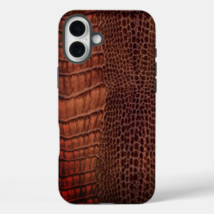 Coque iPhone 16 Plus Aligator Classic Reptile en cuir (Faux)