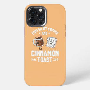 Etui iPhone 13 Pro Max Alimenté par café et toast à la cannelle cannelle