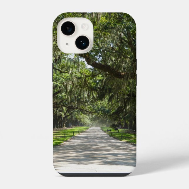 Coque iPhone Allée de chênes (Verso)