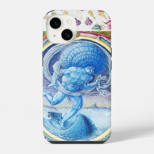COQUE POUR iPhone 14 ALLÉGORIE DU VENT MONOGRAMME MINIATURE FLORAL ANTI