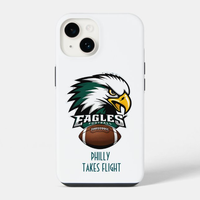Coque iPhone Allez les oiseaux de Philadelphie Eagles. (Verso)