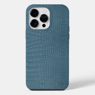 Coque Pour Pour iPhone 14 Pro Max Alligator Turquoise Texture Imprimer