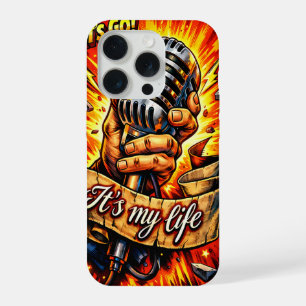 Coque iPhone 15 Pro Allons-y ! Bande dessinée inspirée du rock et de l