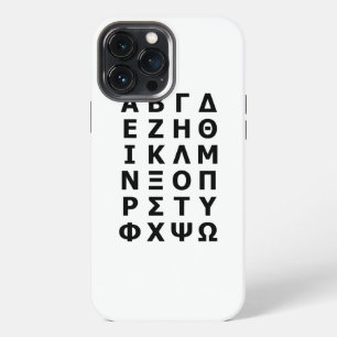Etui iPhone 13 Pro Max Alphabet Grec