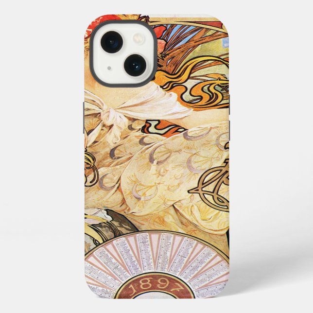 Coque iPhone Alphonse Mucha Biscuits Lefevre-Utile (Verso)