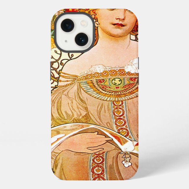 Coque iPhone Alphonse Mucha Dreaming (Verso)