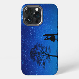 Etui iPhone 13 Pro Amants sous une pleine lune