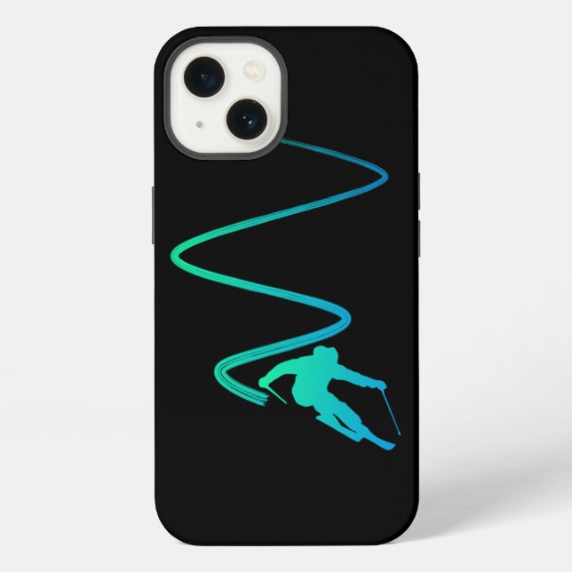 Coque iPhone Amateur de ski (Verso)