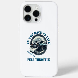 Coque iPhone 15 Pro Max Amateur de voiture, toujours à fond