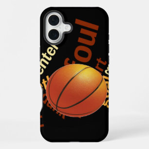 Coque iPhone 16 Plus Amateurs de basket-ball passionnés de sport