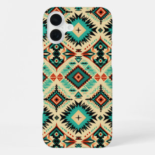 Coque iPhone 16 Plus Amateurs de motifs carrelés occidentaux
