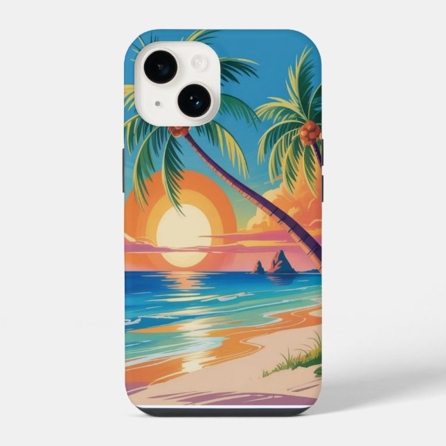 Coque iPhone Ambiance Estivale (Verso)