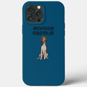 Etui iPhone 13 Pro Max Ami American Foxhound pour la vie Amitié canine