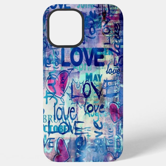 Coque iPhone Amour, CŒURS, motif Étui de téléphone Case-Mate po (Verso)