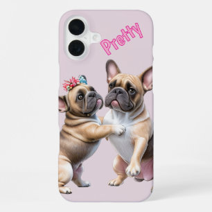 Coque iPhone 16 Plus Amour de Bouledogue Français Bouledogue Français