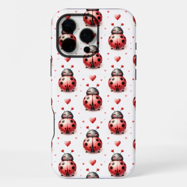Coque iPhone Amour de coccinelle (Verso)