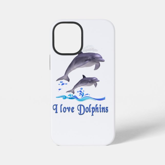 Coque iPhone Amour de dauphin (Verso)