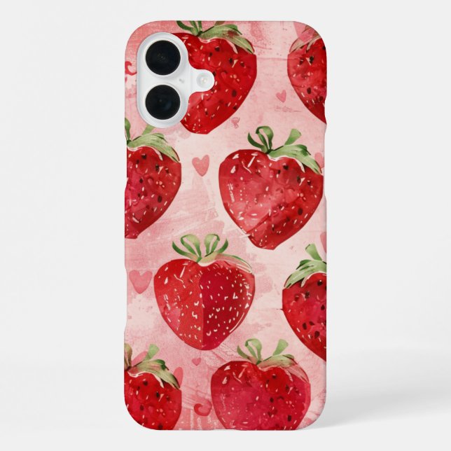 Coque iPhone Amour de Fraise (Verso)