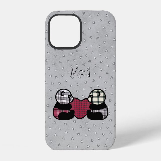 Coque iPhone Amour de Panda  (Verso)