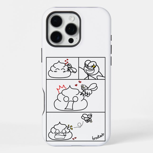 Coque iPhone Amour et Trahison - Brootsch le caca (Verso)