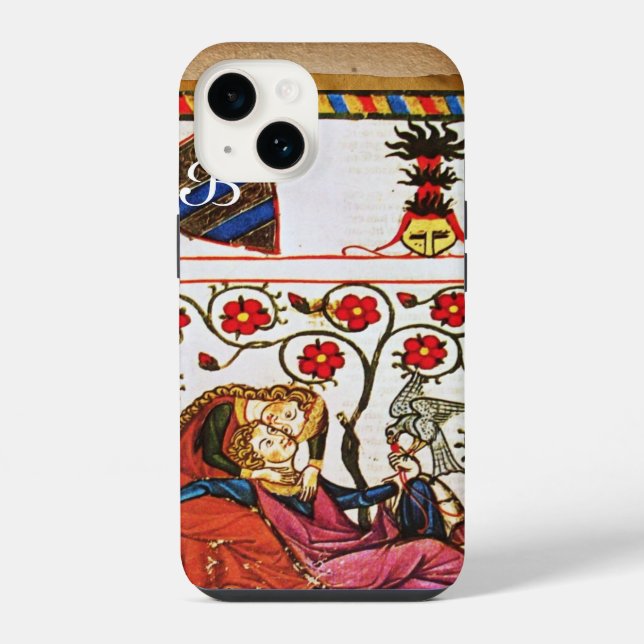 COQUE iPhone AMOUR ÉTERNEL PARCHEMIN MONOGRAMME (Verso)