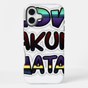 Coque iPhone 16 Plus Amour Hakuna Matata Graffiti Inspiration Africaine