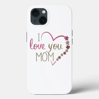 Etui iPhone 13 Amour Maman Mères Jour Coeur