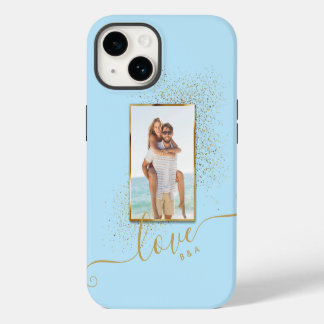 Coque Pour iPhone 14 AMOUR photo personnalisée