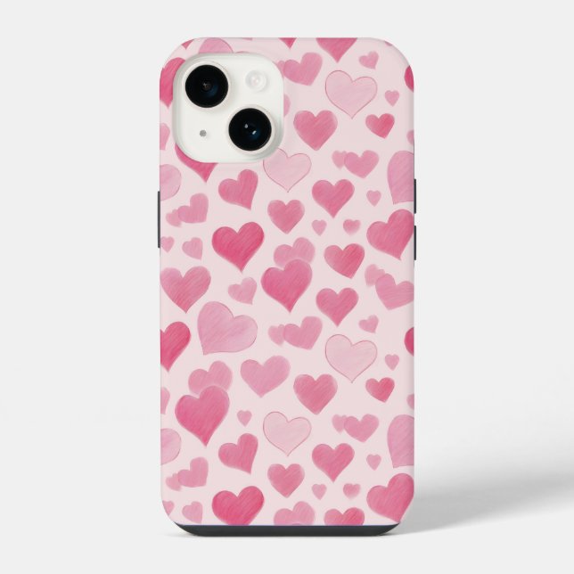 Coque iPhone Amour Rose (Verso)