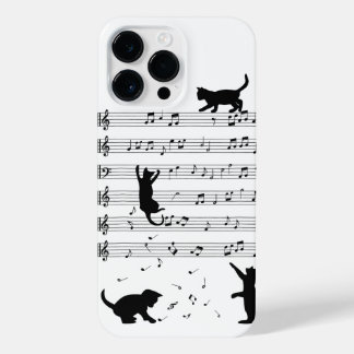 Coque Pour Pour iPhone 14 Pro Max Amoureux des chats Funny Pianiste Piano Lover