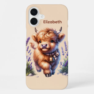 Coque iPhone 16 Plus Amoureux des vaches des Highlands mignonnes ajoute