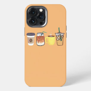 Etui iPhone 13 Pro Max amoureux du café de toutes sortes de café